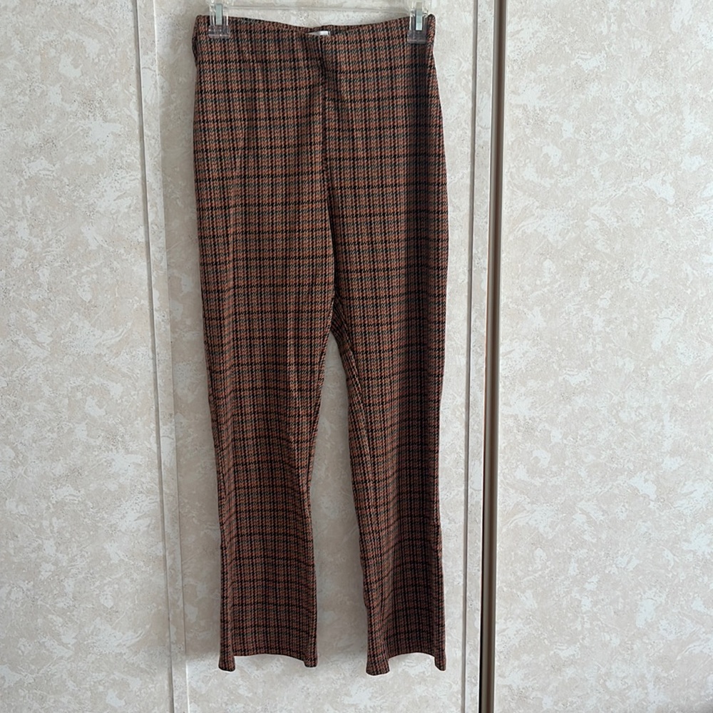 Stretch plaid pant
